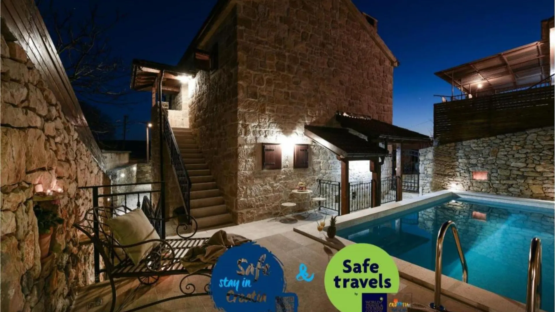 Stone Villa Aura With Pool Vrana  Kroatien